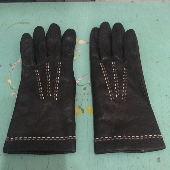 Chocolate Brown Kayla Leather Gloves